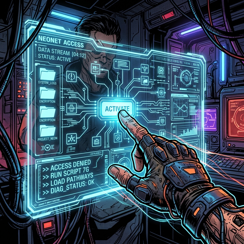 Cybernetic Hand Illustration